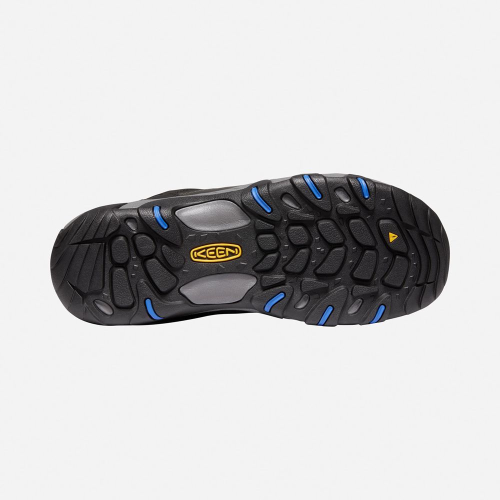 Keen Vandringskängor Herr Svarta/Blå - Steens Läder Waterproof - 608759XHO